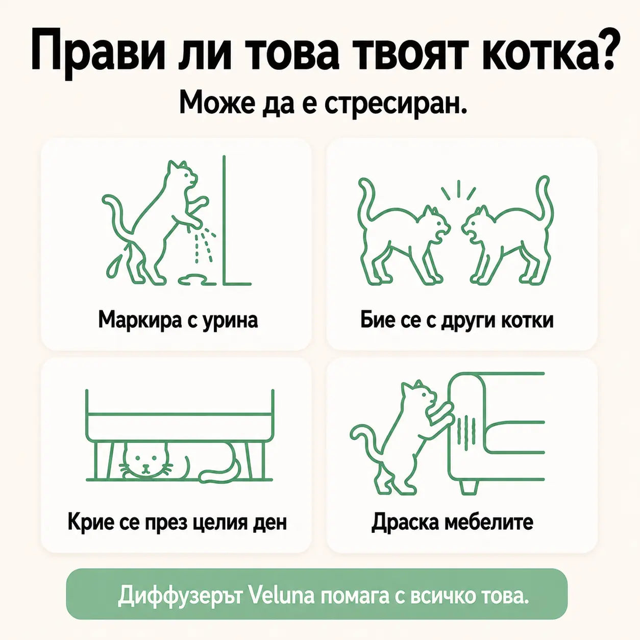 Veluna феромонов дифузер за котки