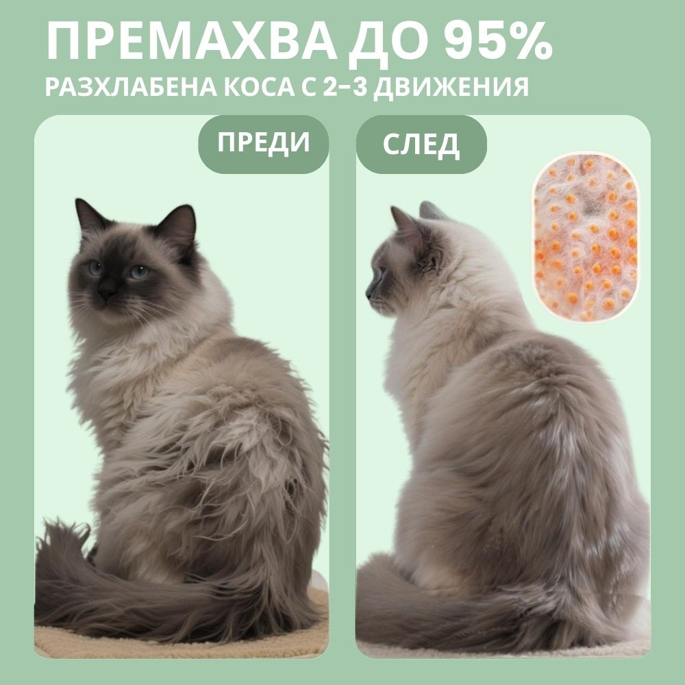 Veluna Steam Brush за котки