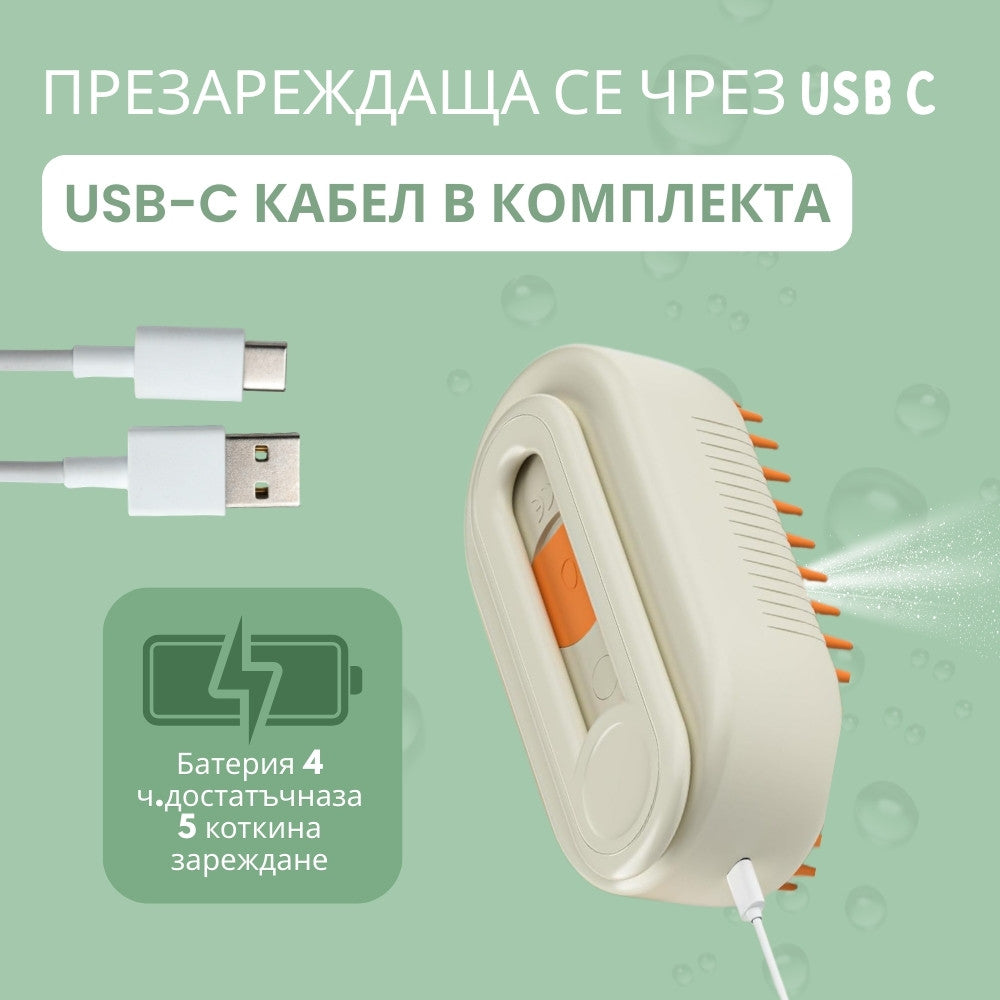 Veluna Steam Brush за котки